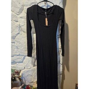 NWT Skims Soft Lounge Long Sleeve Dress-XS